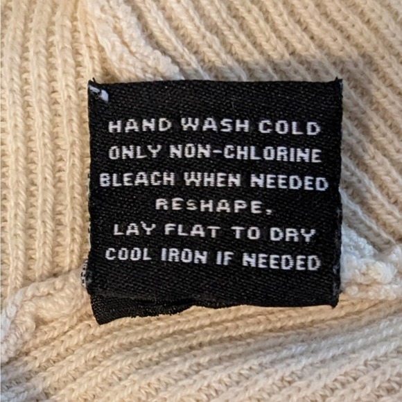 525 America Natural Color Draped Front Lightweight Cotton Pullover Sweater Sz XS - Picture 6 of 7